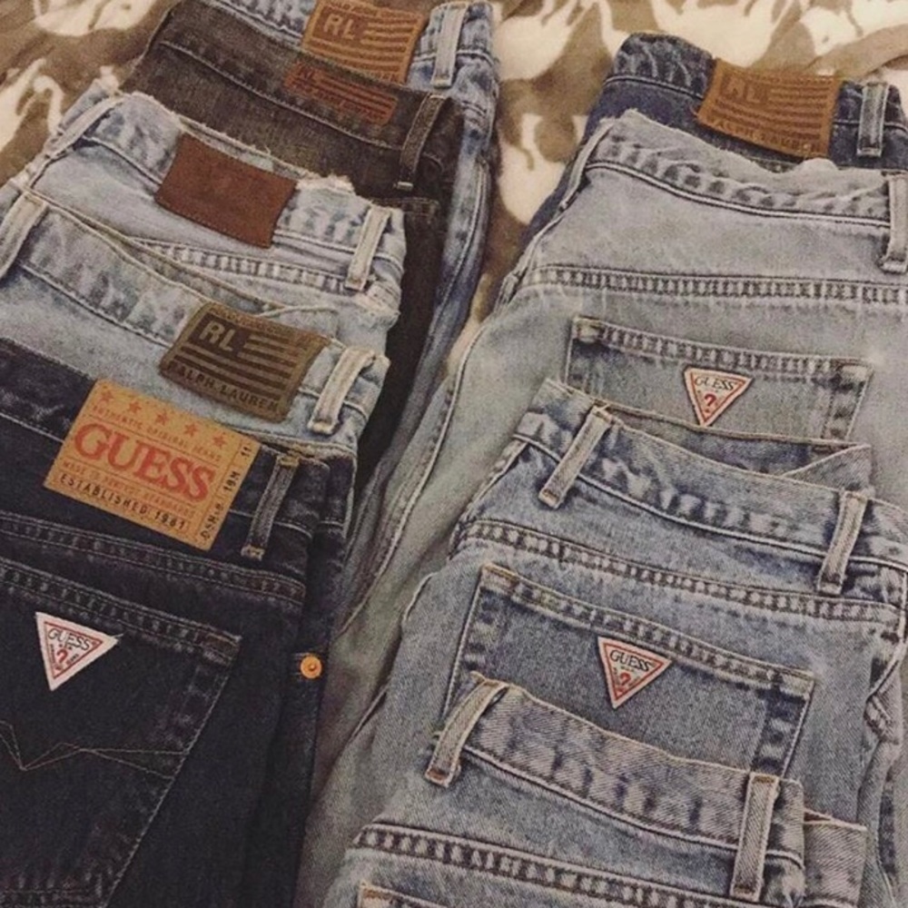 Vintage Ralph Lauren and Guess jeans